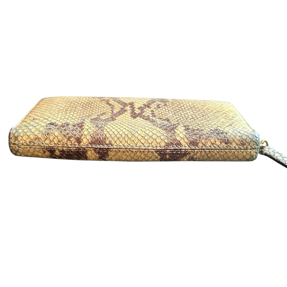 Coach Python Embossed Genuine Leather Accordian W… - image 4